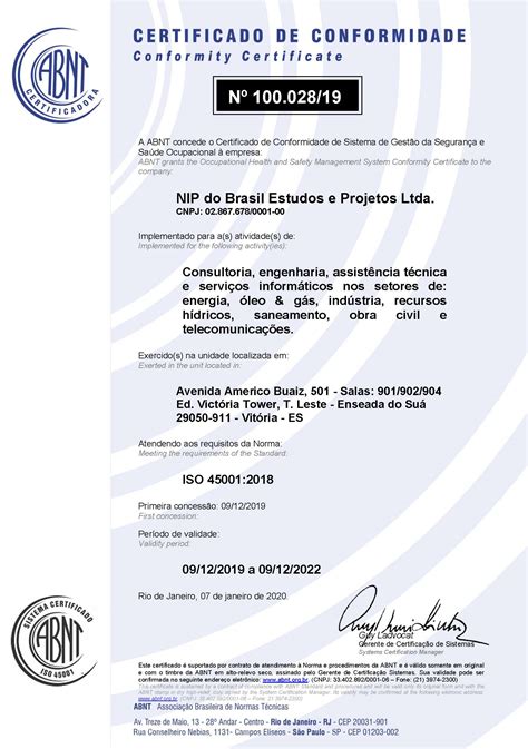 Nip Do Brasil Obtêm Certificação De Sistema De Gestão Integrada Iso