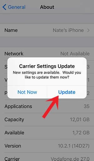 How To Update Carrier Settings On Iphone