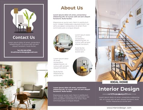 Ideal Home Interior Design Brochure Brochure Template