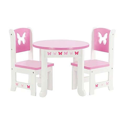 Emily Rose 18 Inch Doll Kitchen Table And 4 Chair Value Pack Dining Set