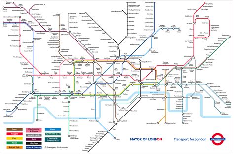 Key To London Underground Map