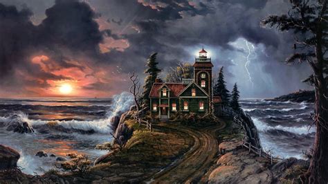 Like the witch, the lighthouse takes place in distant new england. none: The Lighthouse Keeper and the Mermaid