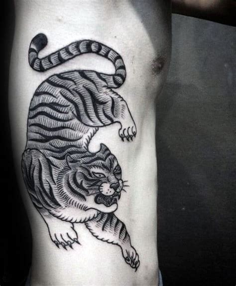 75 Traditional Tiger Tattoo Designs For Men Striped Ink Ideas