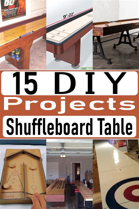 15 Diy Shuffleboard Table Projects With Dimensions Craftsy