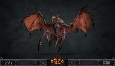 Bat Demon Concept Art Diablo Ii Resurrected Art Gallery