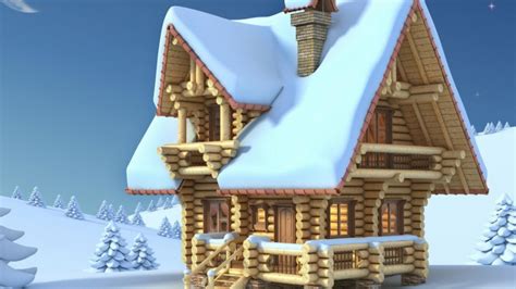 🥇 Snow Moon Houses Seasons Christmas Trees Homes Wallpaper 108988
