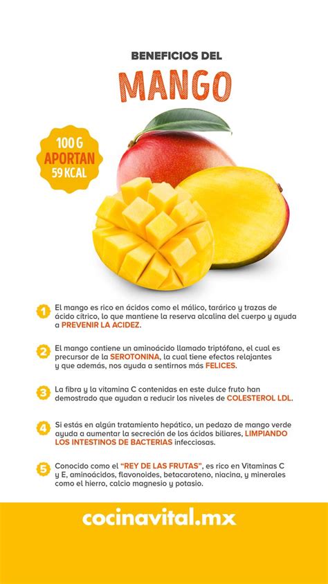 10 increíbles beneficios del mango para la salud Cocina Vital Qué