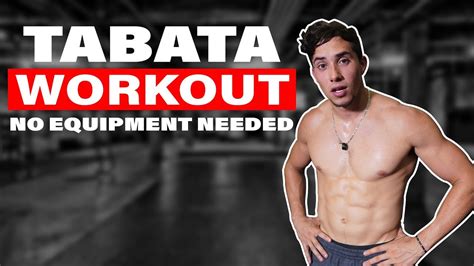 4 Minute Full Body Tabata Workout No Equipment Needed