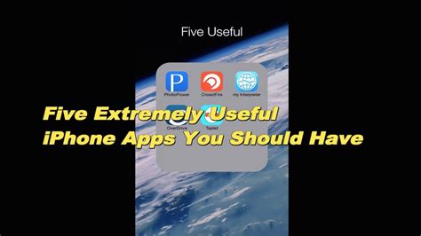 Five Useful Iphone Apps You Should Have On Your Iphone Youtube