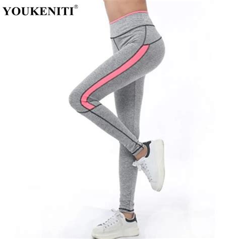 2017 women bottom high elastic legging workout pants fashion lady patchwork legging soft high