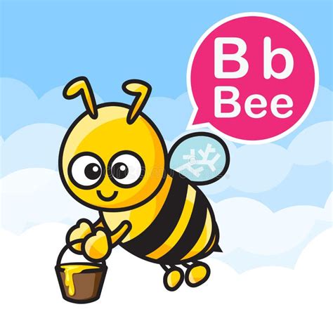 Happy Queen Bee Cartoon Character Stock Vector Illustration Of Queen