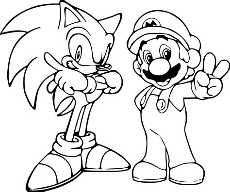 36 Free Mario And Sonic Coloring Pages Ideas In 2021