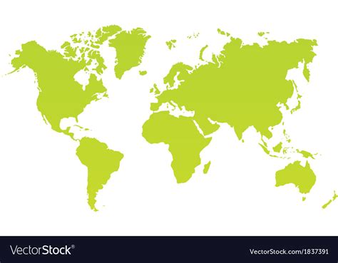 Modern Color World Map On White Background Vector Image