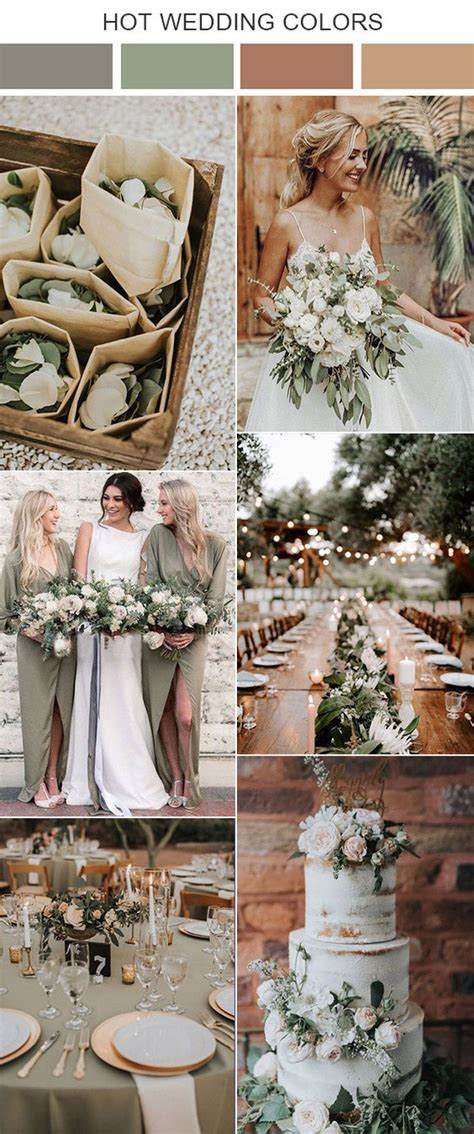 10 Sage Green Wedding Color Palettes For 2020 Trends Colors For