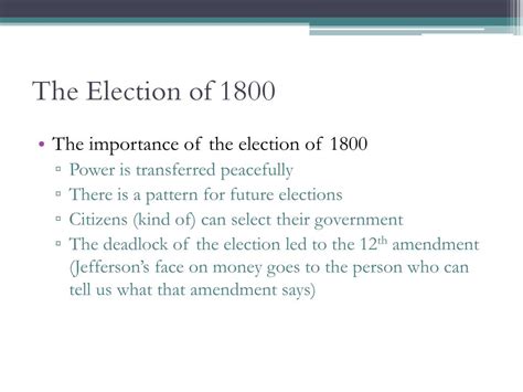 Ppt The Election Of 1800 Powerpoint Presentation Free Download Id