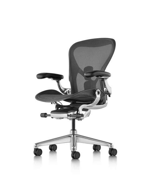 Aeron Graphite Polished Office Chair Herman Miller