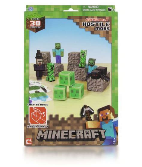 Minecraft Papercraft Hostile Mobs Set Over 30 Piece Buy Minecraft