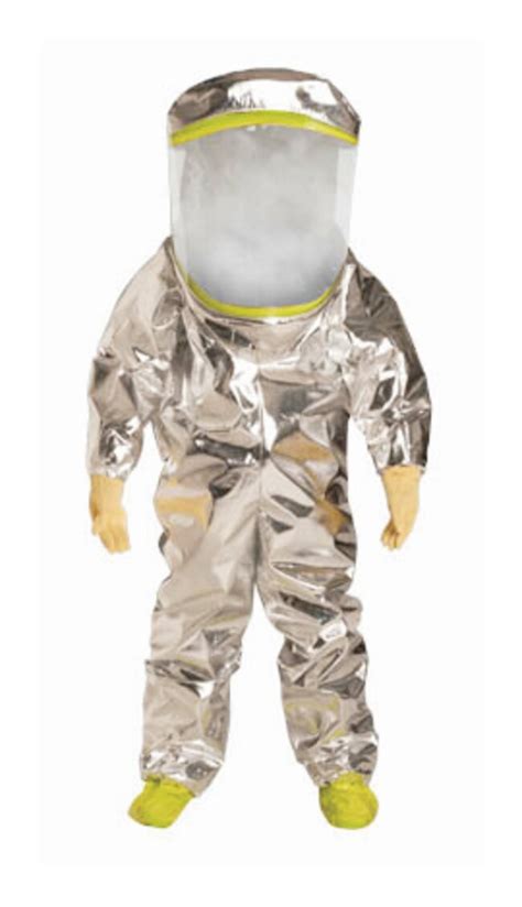Dupont Tychem Tk Encapsulated Level A Suit With Silver Overcover
