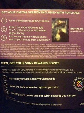 Below are 41 working coupons for sony rewards discount code from reliable websites that we have updated for users to get maximum savings. Free: The 5th Wave digital code and Sony rewards points ...