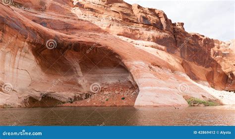Lake Powell Cave Stock Photo Image Of Formation Canyon 42869412