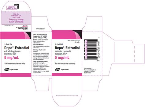 Depo Estradiol 5mgml Vl 5ml Pfizer Pharmaceuticals