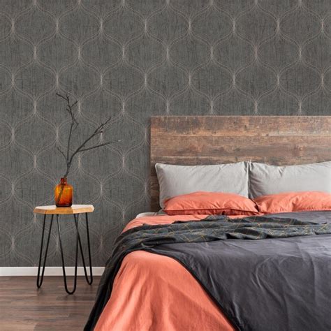 Boutique Optical Geo Grey Removable Wallpaper In The Wallpaper