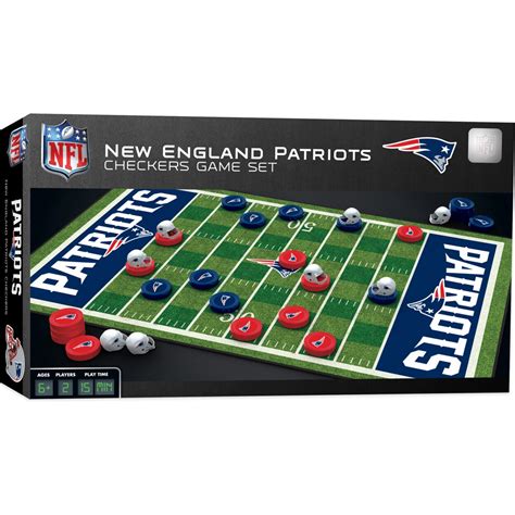 Masterpieces Officially Licensed Nfl New England Patriots Checkers
