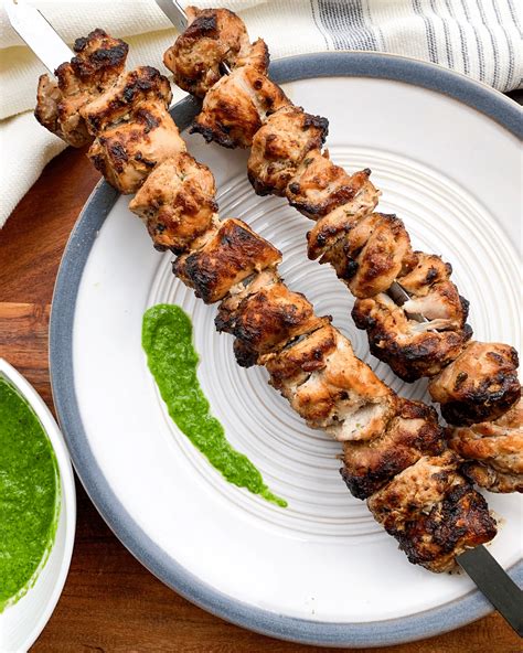 And this one was yum! even though i sample as many different recipes for marinating chicken, i usually end up falling back on ar's pretty chicken marinade, but i liked this one almost as much. Grilled Chicken Shashlik with Zhoug Sauce - A Sprinkle of Salt