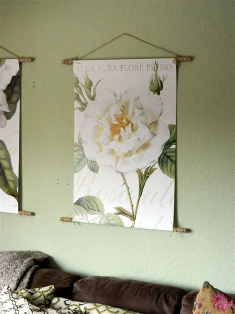 Diy Dowel Hanging Nature Poster Tapestry Hanger Hanging Posters Art Diy