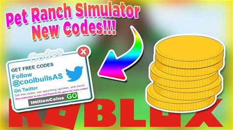 Pet simulator codes have gained a lot of attention in the current generation with it will be easier for the regular member to use while playing the game in order to pass through the advanced level without affecting the gain on a regular basis. Codigos De Pet Ranch Simulator Roblox - Roblox Promo Codes ...