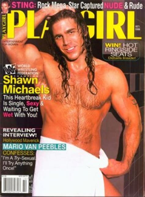Induction Shawn Michaels In Playgirl The One Time We Were Glad HBK