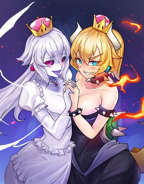 bowsette and princess king boo by ibenz009 on deviantart king boo