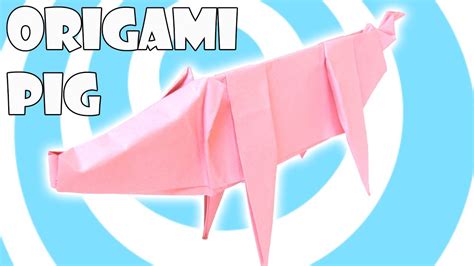 Printing Paper Origami Pig Tutorial Origamite Youtube