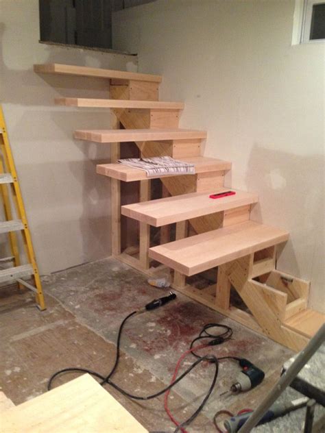 How To Build Floating Stairs Step By Step Handy Father Floating
