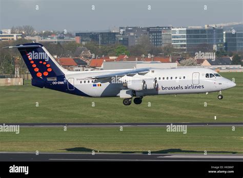 Brussels Airlines Bae Avro Rj100 Landing On Runway 01 At Brussels
