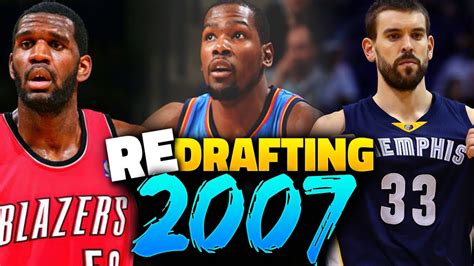 The player with the highest 2k rating among players from the 2007 nba draft class on nba 2k21 is kevin durant. RE-DRAFTING THE 2007 NBA DRAFT - YouTube
