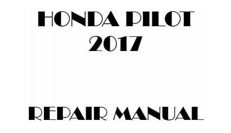 honda pilot owners manual 2011