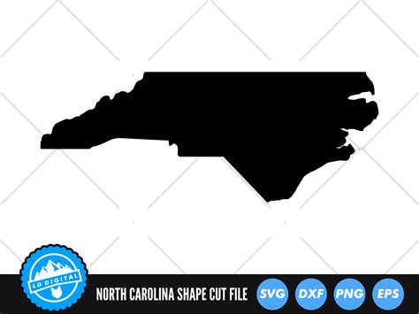 North Carolina Svg North Carolina Outline Usa States Cut File By Ld