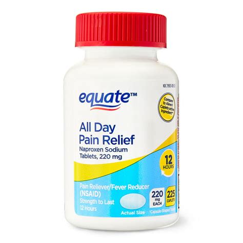 Equate All Day Pain Relief Naproxen Sodium Caplets 220 Mg 225 Count