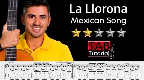 La Llorona From Coco Classical Guitar Tutorial Sheet Tab YouTube