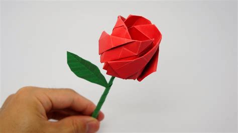 Easy Origami Rose For Kids Free Image Host Art And Craft