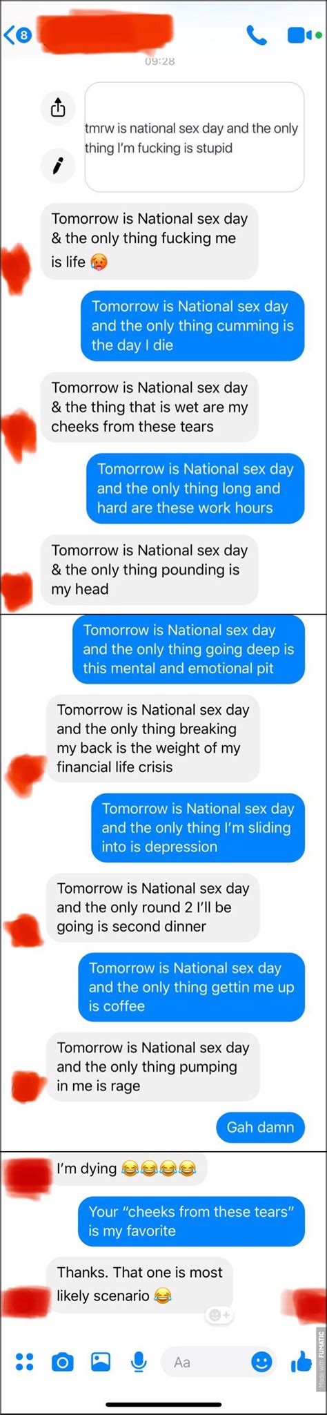 Have A Happy National Sex Day Y’all Screenshots
