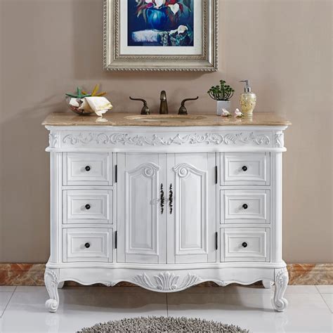 Shop for bathroom sinks at ferguson. 48 Inch Furniture Style Single Bathroom Vanity in White