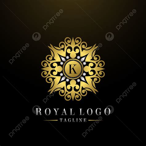 Logotipo De Luxury King Letra K Badge Png Lujo Dorado Logo Png Y