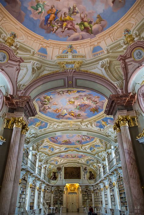 This hidden door with a bookshelf was designed by architect, peter pennoyer. Admont Abbey Library, Admont, Austria | Abhilash Bhaskaran ...