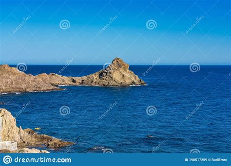 Rocky Coast Of Cabo De Gata Nijar Park Almeria Spain Stock Image Image Of Nijar Rock