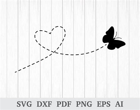 Butterfly Cut File Digital Download Svg Png Ai Pdf Dxf Eps 
