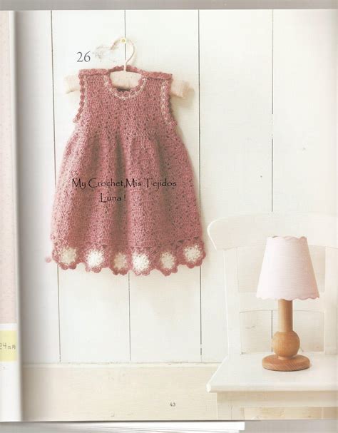 Vestido a crochet para bebe de 0 a 8 meses. My Crochet , Mis Tejidos: Vestido Para Bebe / Baby Dress ...