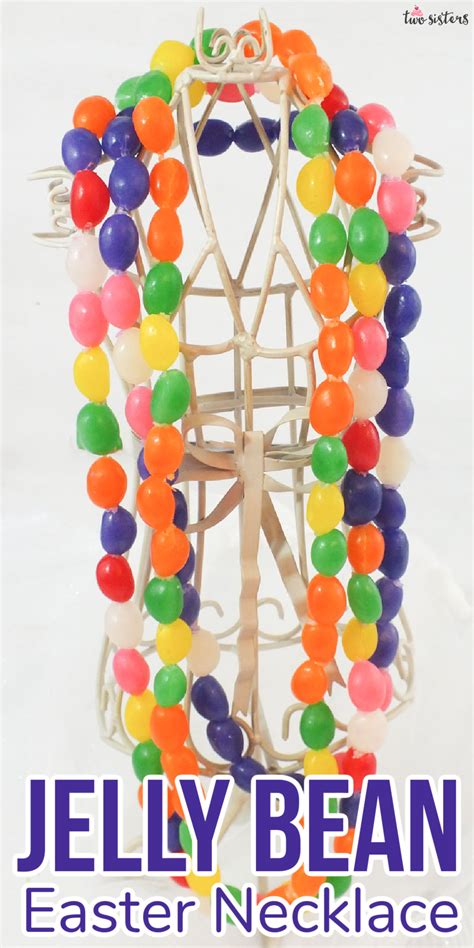 Diy Jelly Bean Necklace Two Sisters