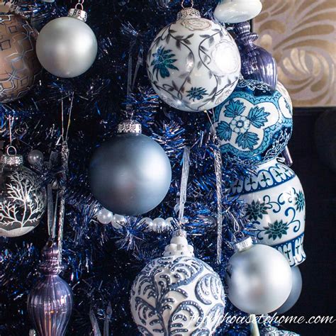 Beautiful Blue Christmas Tree Decorations Blue Christmas Tree Blue